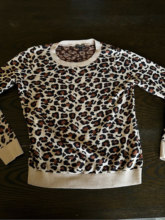 Express Sweaters - 4 for $15✨Express Leopard Print Crewneck Sweater - Cream, Brown & Black